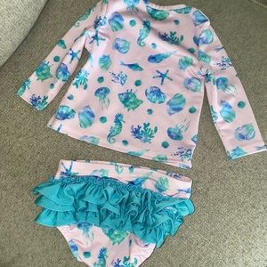 6m Smocked Sweets two piece bathing suit